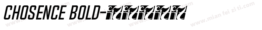 Chosence Bold字体转换
